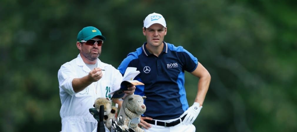 Nur ratlos oder schon resigniert? Es klemmt bei Martin Kaymer beim Masters 2015. (Foto: Getty)