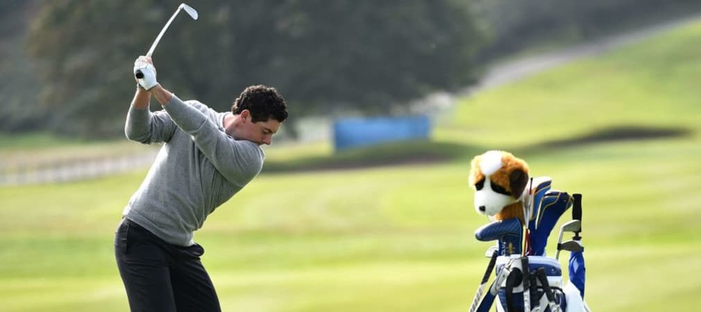 Es dreht sich alles um die Routine - beim Warm Up macht die Nummer eins der Welt, Rory McIlroy, keine Kompromisse. (Foto: Getty)