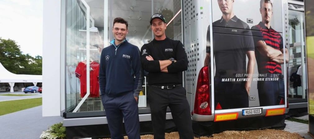 Martin Kaymer, Henrik Stenson und Shane Lowry teen gemeinsam in München auf. (Foto: Getty)