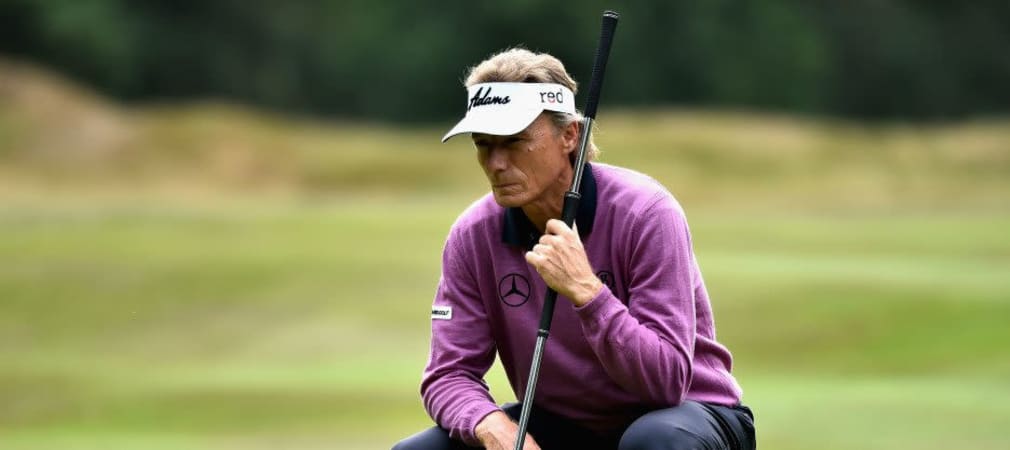 Bernhard Langer kann einen Tag die Füße hochlegen, bevor er am Samstag wieder in den Kampf um den Titel eingreift. (Foto: Getty)