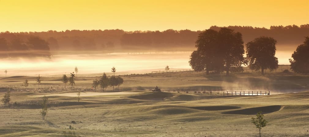 Indian Summer im Hotel- und Sportresort Fleesensee. 18. Loch des Schloss Course.