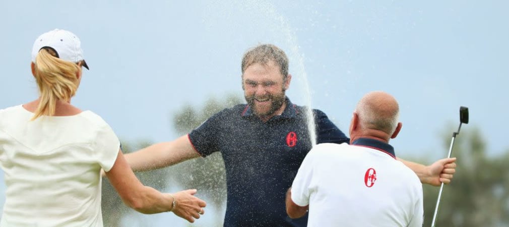 Beim Portugal Masters lässt Andy Sullivan die Konkurrenz im Regen stehen. (Foto: Getty)