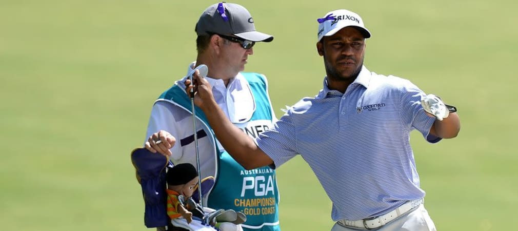 Der beste Mann des Tages: Harold Varner III spielt sich auf Platz Eins der Australian PGA Championship. (Foto: Getty)