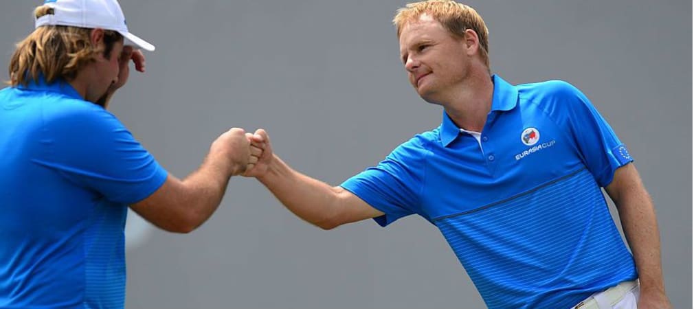 Fist pump: Team Europa liegt beim EurAsia Cup in Malaysia weit in Führung. (Foto: Getty)