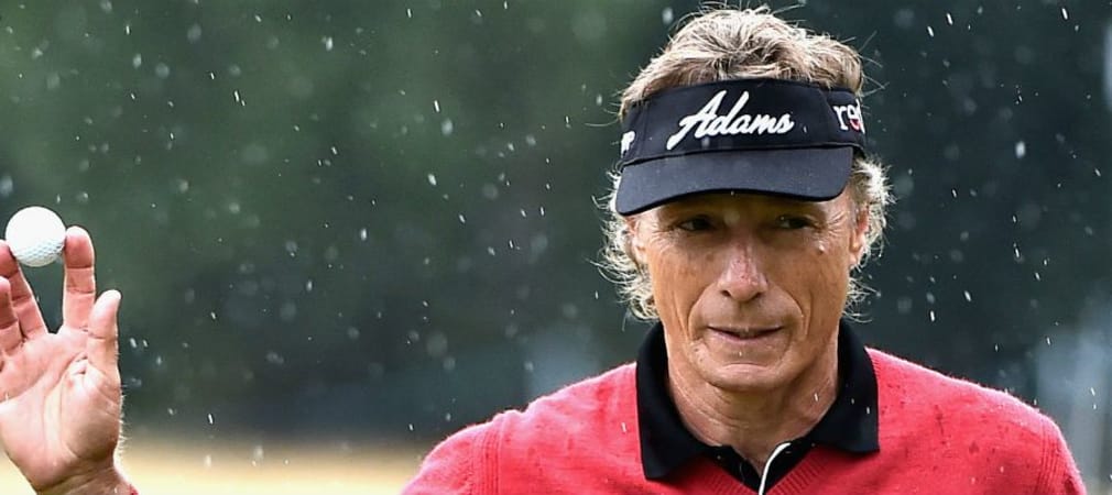 Steht auch Berhard Langer bald im Regen? Der PGA Tour Champions drohen schwere Zeiten. (Foto: Getty)