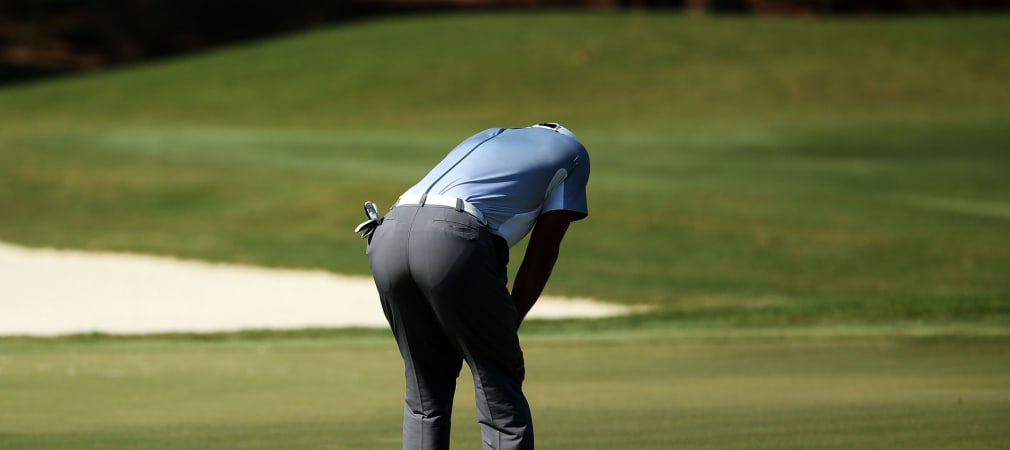 Rücken grade, Tiger Woods! Die Rekonvaleszenz des 14-fachen Majorsiegers wird im Internet heiß diskutiert. (Foto: Getty)