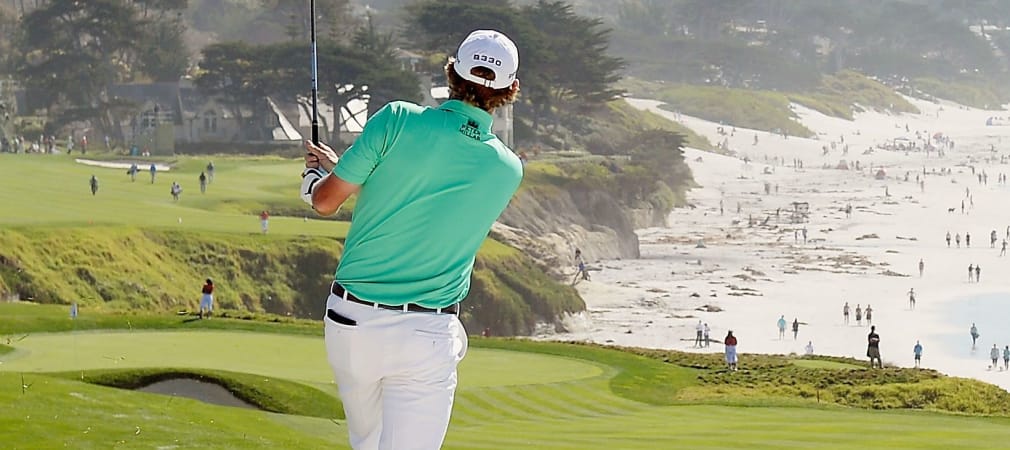 Wunderschöner Strand, hoffentlich schönes Golfspiel: In dieser Woche treffen sich die Pros der PGA Tour am Pebble Beach. (Foto: Getty)