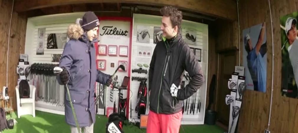 Golf Post Redakteur Yannick Beyss im Gespräch mit Jan Bellenhaus, Area Sales Manager bei Titleist. (Foto: Golf Post)