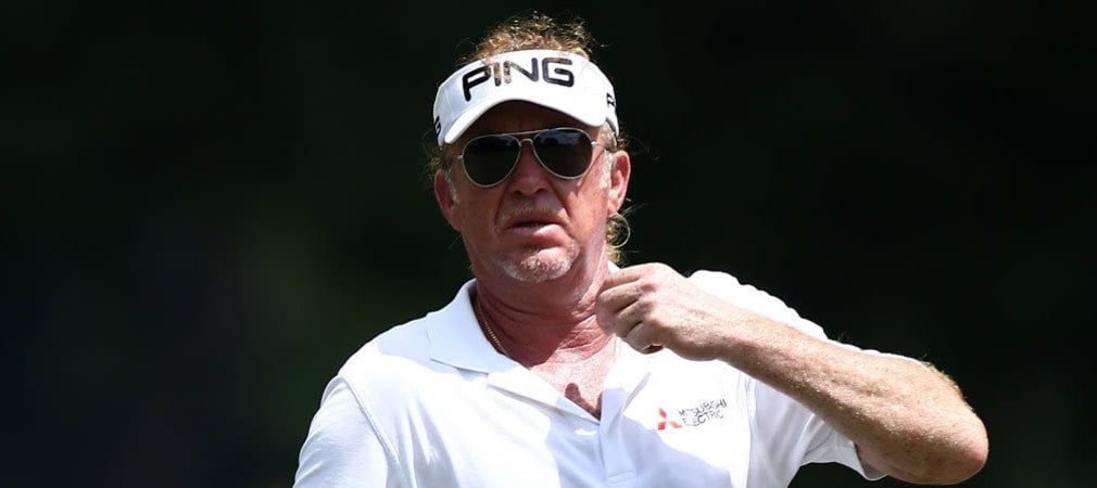 Miguel Angel Jimenez feiert seinen dritten Sieg auf der PGA Tour Champions. (Foto: Getty)