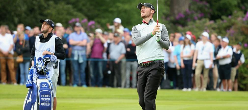 Chris Wood holt sich mit einem bunten Bag den Sieg bei der BMW PGA Championship. (Foto: Getty)