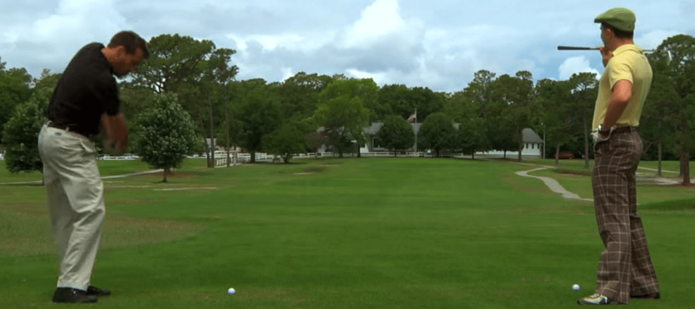 Liebe Damen, nehmt Euch in Acht, wenn Ihr den lieben Gatten zum Golfplatz begleitet - das könnte übel enden. (Screenshot)