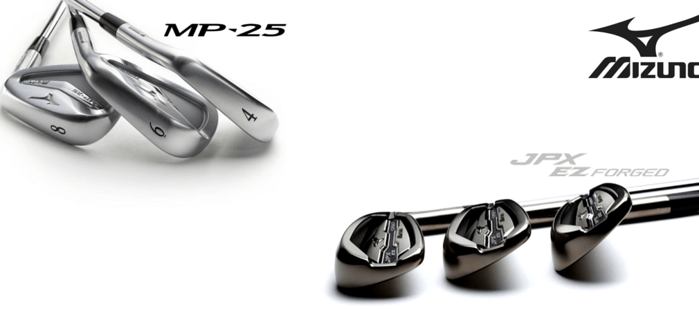 Geschmiedet in Japan und vollendet in Schottland - die Mizuno MP-25 und JPX-EZ Eisen. (Foto: Golf Post)