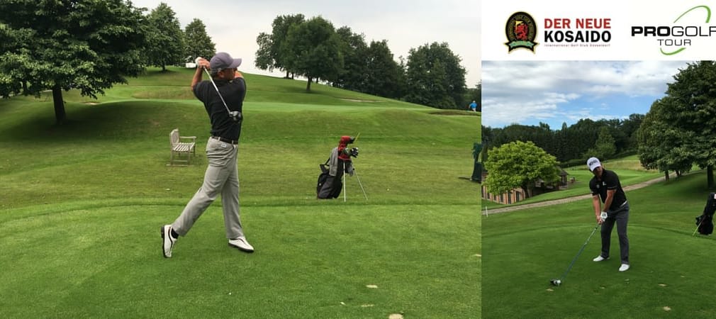 Bei der Pro Golf Tour gehen die Golfstars von morgen an den Start. hier zu sehen: Clemens Prader und Benjamin Wuttke. (Foto: Kosaido International Golfclub Düsseldorf)
