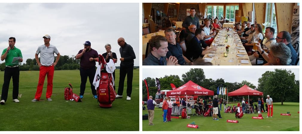Drei Golf Post Leser verbrachten einen Tag mit Tour Profi Marcel Siem im GCC Velderhof. (Foto: Wilson Staff)