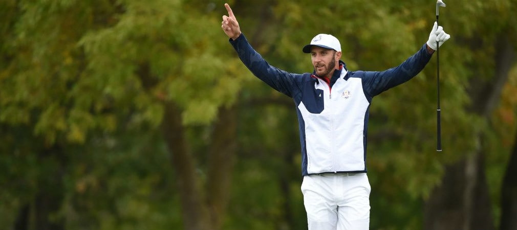 Seine grandiose Saison veredelt der Ryder-Cupper Dustin Johnson mit der Vardon Trophy und dem Player of the Year Award. (Foto: Getty)
