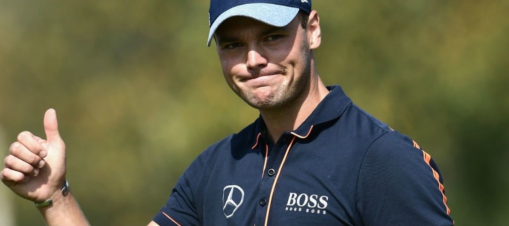 Daumen hoch: Martin Kaymer war beim Heimspiel der Porsche European Open trotz