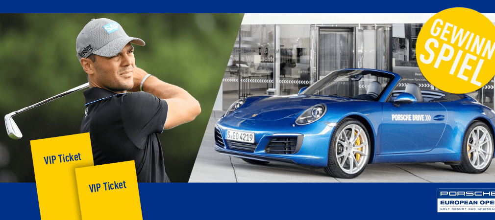 Jetzt VIP Tickets und Porsche Drive Gutscheine für die Porsche European Open gewinnen. Auch Martin Kaymer ist mit von der Partie. (Foto: Getty / Porsche)