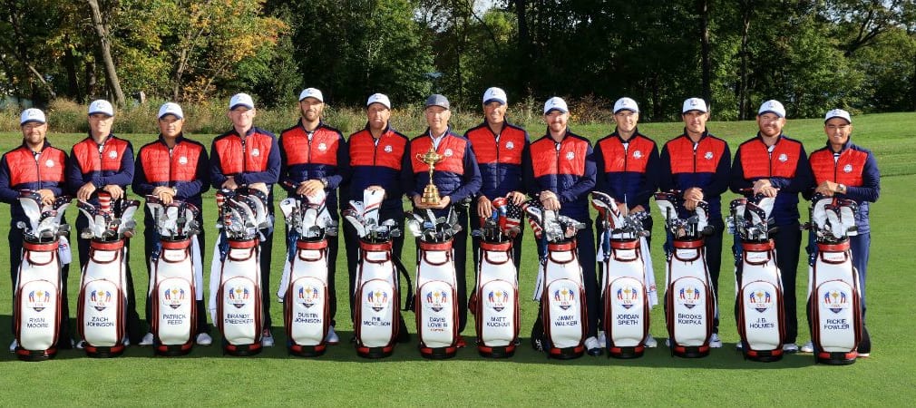 Ein Blick in die Taschen des amerikanischen Ryder Cup Teams. (Foto: Getty)
