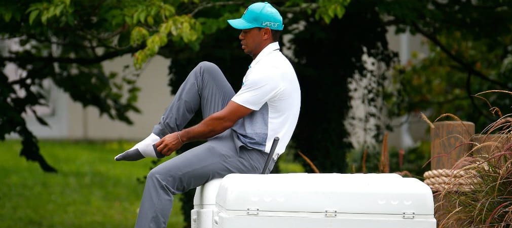 Die letzten Vorbereitungen laufen. Tiger Woods ist endlich wieder fit und hat sein Comeback bekanntgegeben. (Foto: Getty)