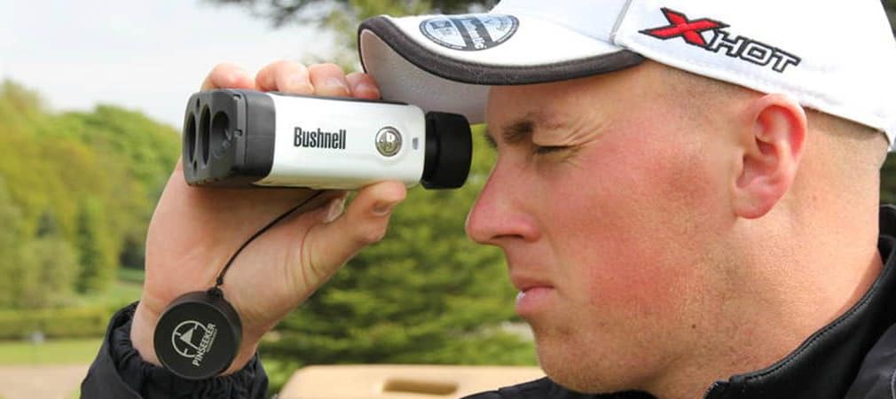 Joe Miller muss genau hingucken, will der World Long Drive Champion sehen, wo seine Bälle landen.