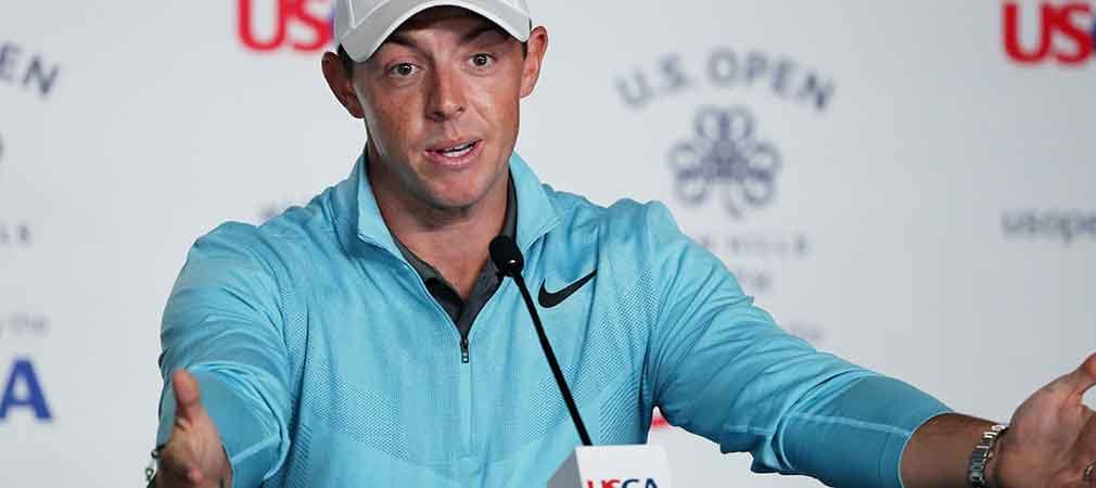 Rory McIlroy findet die Kritik am Rough bei der US Open 2017 in Erin Hills übertrieben. (Foto: Getty)