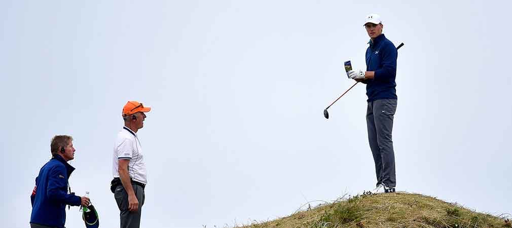 Jordan Spieth auf Abwegen. Im Finale der British Open brauchte er einen lauten Knall, um den Sieg zu sichern. (Foto: Getty)