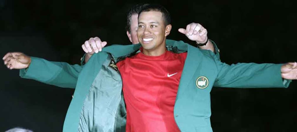 Tiger Woods bei seinem Masters-Sieg 2005. (Foto: Getty)