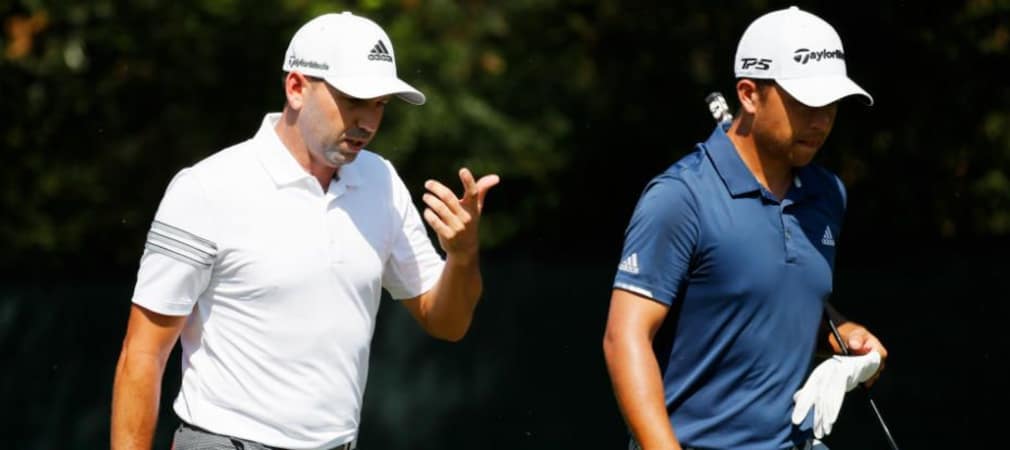 Sergio Garcia (links) und Xander Schauffele (rechts) verlängern beide ihre Verträge mit Adidas. (Foto: Getty)