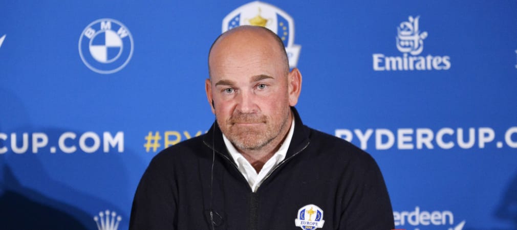 Thomas Björn, der Kapitän des diesjährigen europäischen Teams beim Ryder Cup, ist nicht glücklich über die jüngste Absage. (Foto: Getty)