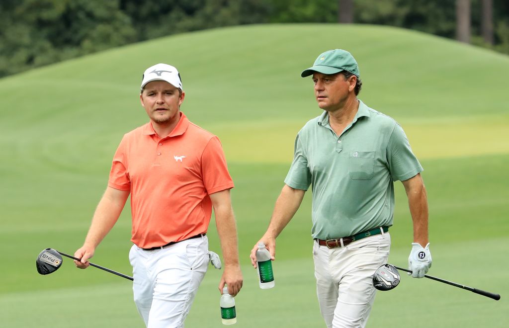 Eddie Pepperell und Jeff Knox am Moving Day in Augusta. (Foto: Getty)