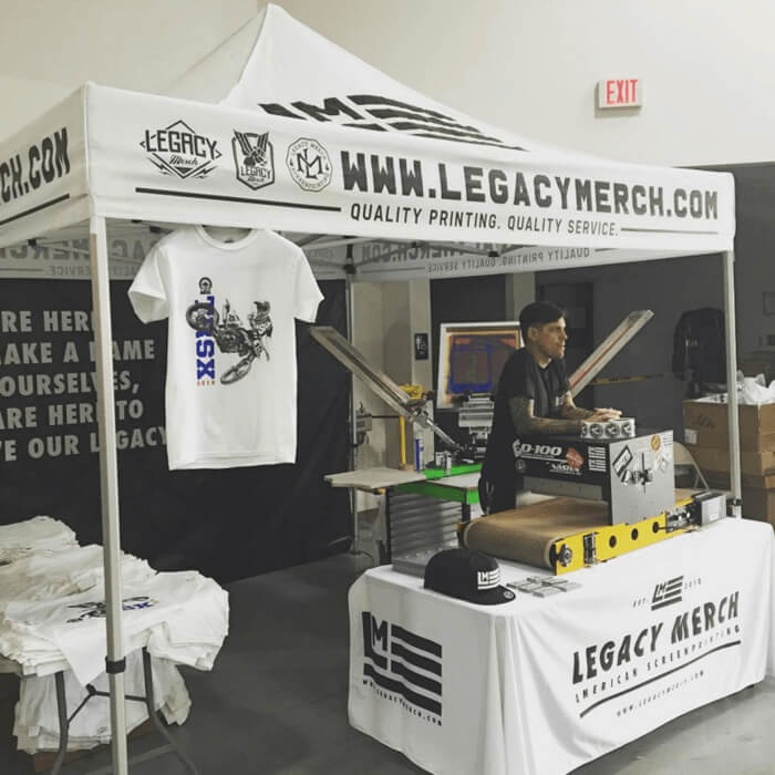 live screen printers in fort worth texas