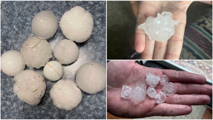 Check out these pictures, videos of hail from around Southeast Michigan today
