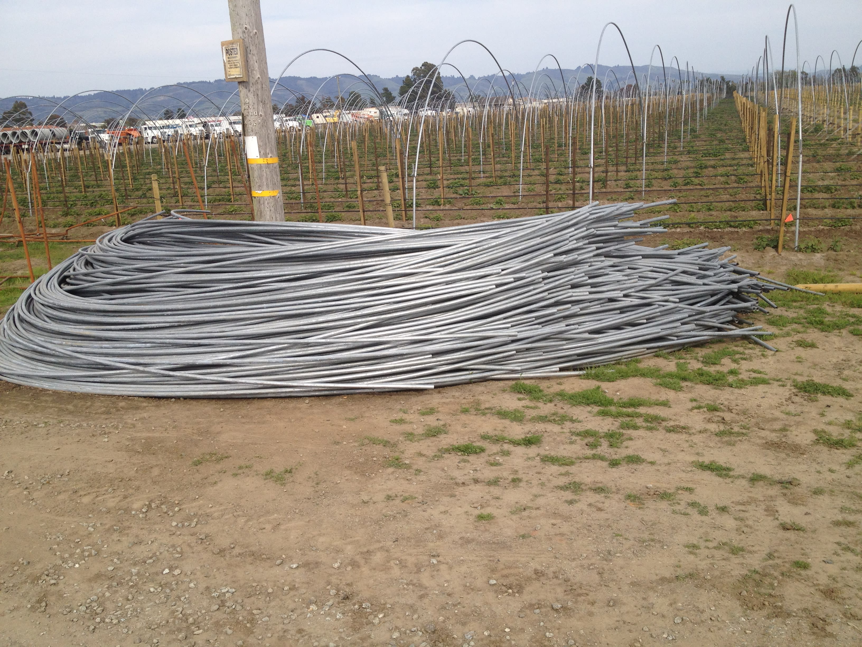 Galvenize Posts for Greenhouses