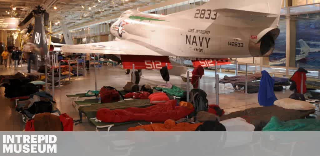 A museum exhibit with a white jet marked