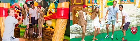 Angry Birds Mini Golf American Dream discounted tickets