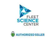 This image features the logo of the Fleet Science Center. The logo includes a stylized, triangular mosaic of blue shades that resemble a sail or a wing, implying movement, innovation, or discovery. To the right of this mosaic, the words "Fleet Science Center" are written in a bold, sans-serif typeface. Below the entire logo, there is a badge with a checkmark stating "AUTHORIZED SELLER". The overall design conveys a sense of official partnership and scientific exploration.

For those looking to explore the wonders of science, GreatWorkPerks.com offers excellent discounts on tickets to the Fleet Science Center, ensuring you access the excitement of learning at the lowest prices available.