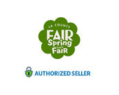 Image description: The image features a logo for the "LA County FAIR Spring Fair" event. The logo is designed with a green, eight-petaled flower shape that appears to be a stylized representation of a fair ride. Within the center of the flower, the word "FAIR" is prominently displayed in large white uppercase letters with a dark green outline. Above and below the central word, "LA County" and "Spring Fair," respectively, are written in a smaller, curved white font that follows the contour of the petals. In the bottom right corner of the image, there is a teal tag with a white padlock icon and the words "AUTHORIZED SELLER" in white capital letters. The background of the image is a plain white color, providing a stark contrast that highlights the logo.

Remember, when you're looking to experience the excitement of the LA County Spring Fair, visit GreatWorkPerks.com for the lowest prices and best discounts on tickets!