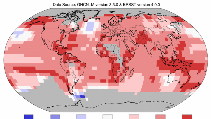 NOAA reports 2016 sets a record for global warming.