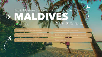 Image 100: Exotic Maldives Escape: 3-Night Luxury Beach Stay