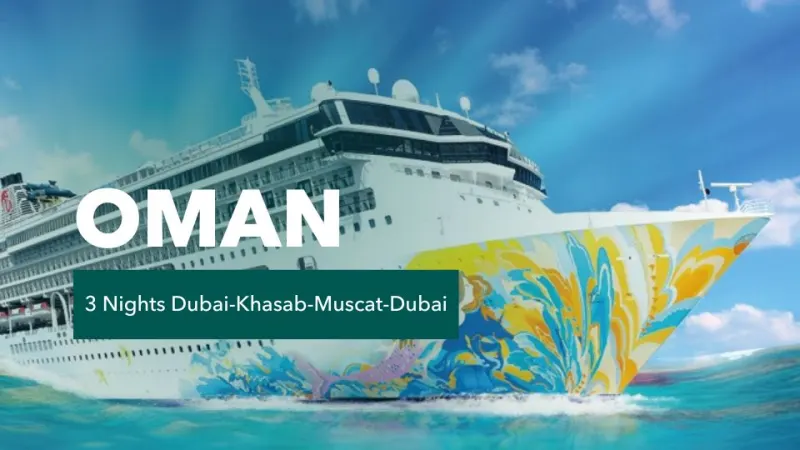 رحلات بحرية من دبي إلى عمان ومسقط لمدة 3 ليالي