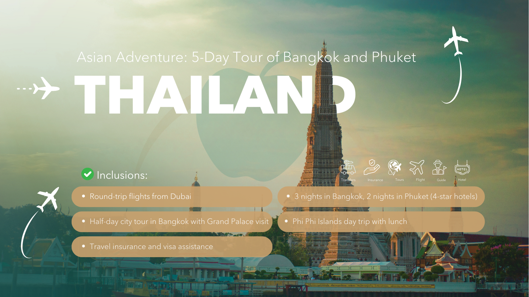 5-Day Tour of Bangkok and Phuket