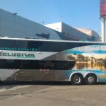 Ônibus em Lima, de empresa Excluciva, onde a cama reclina 180º