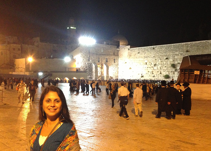 Sinalização em Jerusalém (Foto: Arquivo pessoal Elaine Gilli)