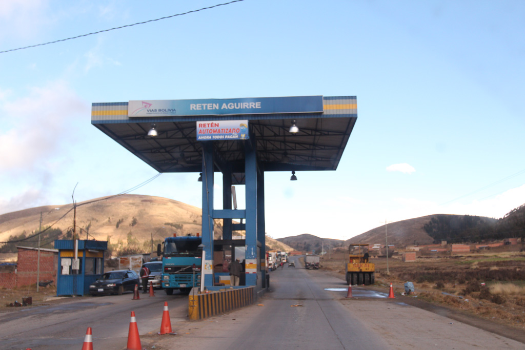 Pedagio a caminho de Cochabamba