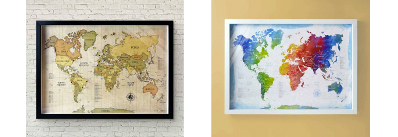 quadros de pendurar na parede de viagem