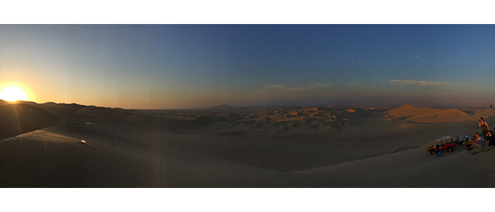 Pôr do sol - Dunas de Huacachina Pôr do sol - Dunas de Huacachina
