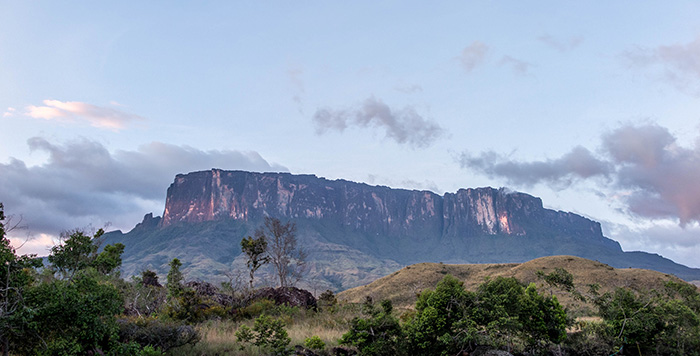 Vista do Monte Roraima, início da trilha Vista do Monte Roraima, início da trilha