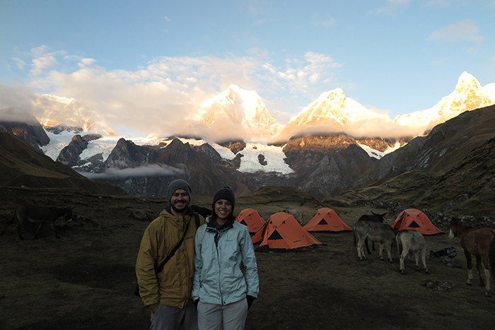 Dia lindo amanhecendo - Trekking Huayhuash
