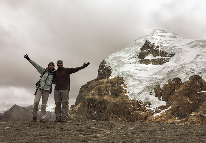 No topo do Cuyoc 5.000m - Trekking Huayhuash No topo do Cuyoc 5.000m - Trekking Huayhuash