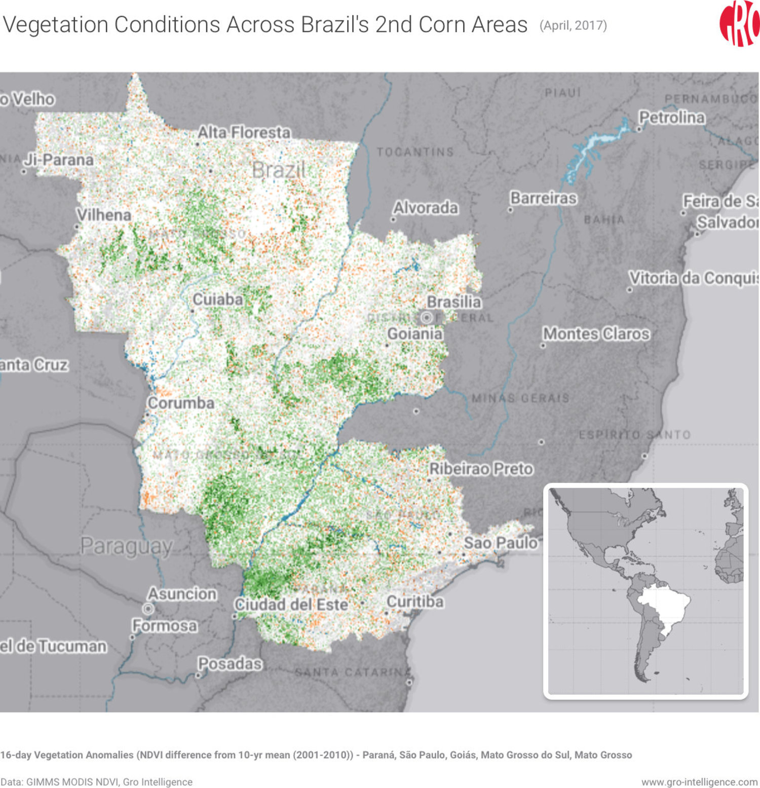 Vegetation Conditions in Brazil